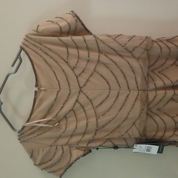 Adrianna Papell Women's Blouson Beaded Gown - Picture 7 of 11